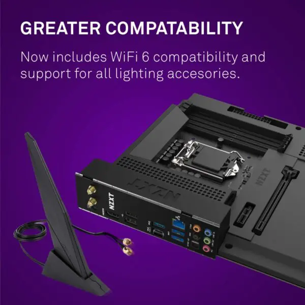NZXT N7 Z490 - N7-Z49XT-B1 Wi-Fi  - Intel Z490 Chipset - Image 4