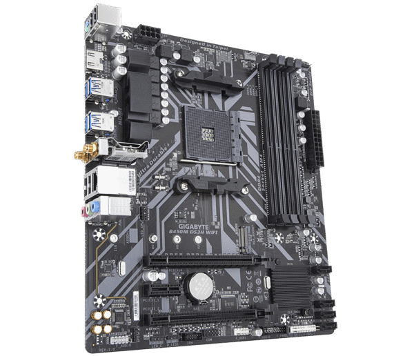 GIGYBYTE B450M DS3H WIFI (rev. 1.x) MOTHERBOARD - Image 4
