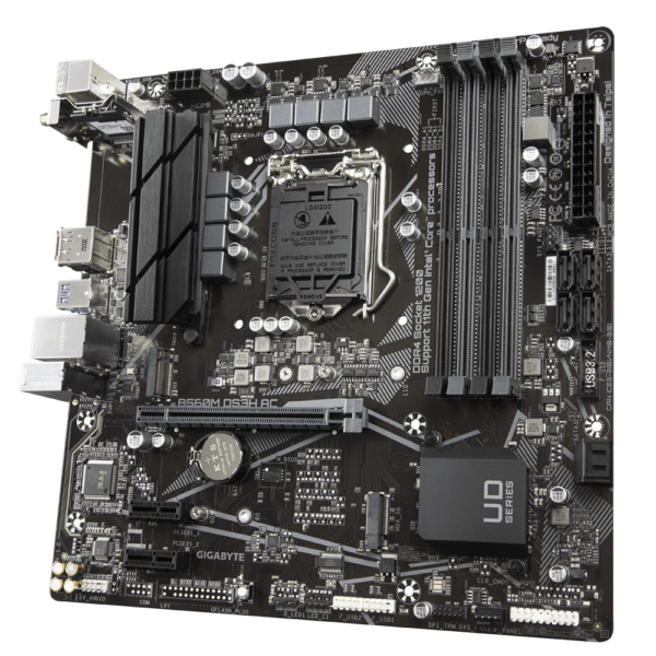 Gigabyte B560M DS3H AC (rev. 1.0) Motherboard - Image 3