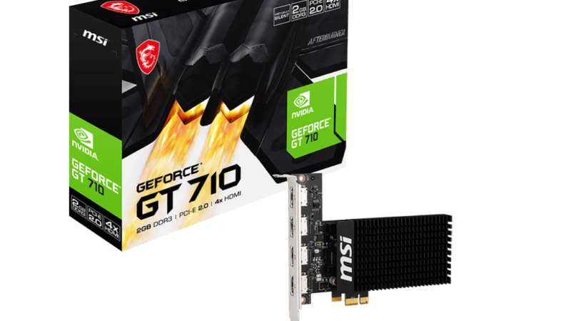 MSI GEFORCE GT-710 2GB DDR3 4x HDMI Graphic Processor