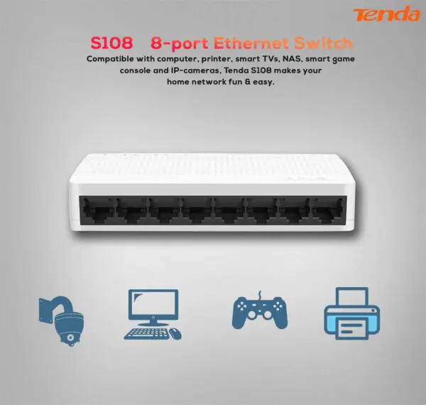 Tenda S108V8 Switch - Image 2