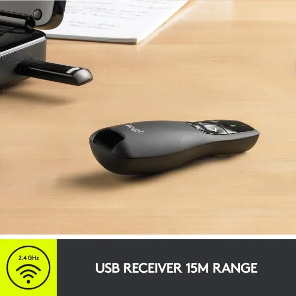 Logitech Wireless Presenter R400 (Black) - Image 4
