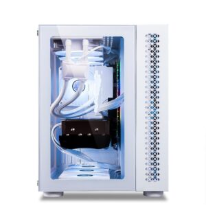 Ant Esports Crystal White ARGB Gaming Cabinet