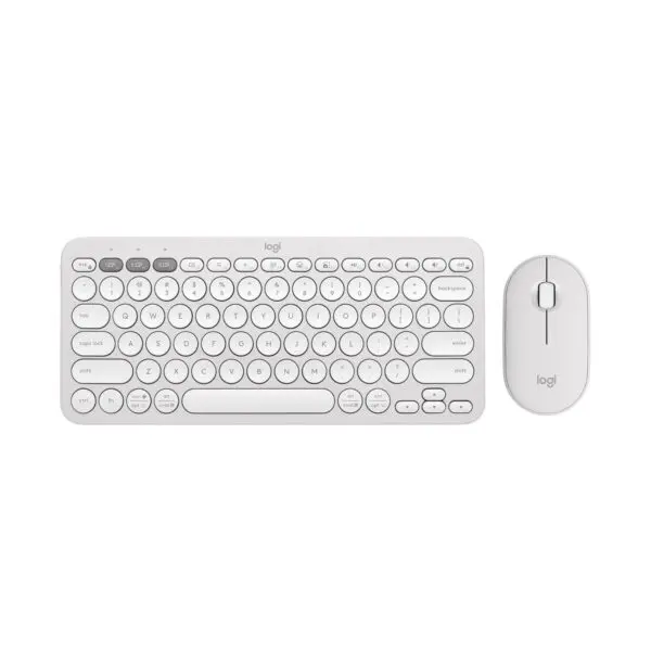 Logitech Pebble 2 Combo, Wireless Keyboard and Mouse-white