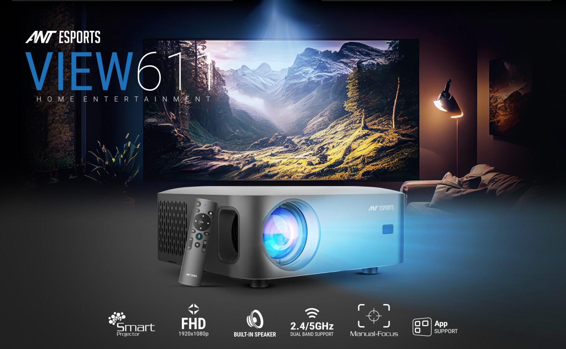 Ant Esports View 611 Smart LED Projector-main