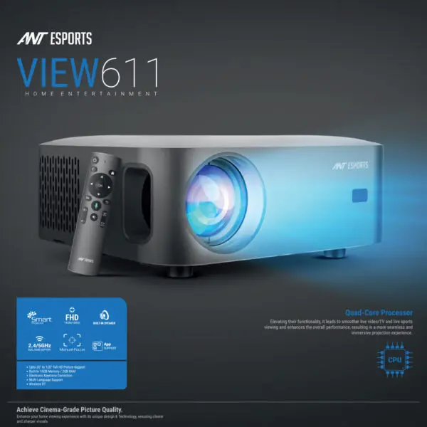 Ant Esports View 611 Smart LED Projector - Image 6