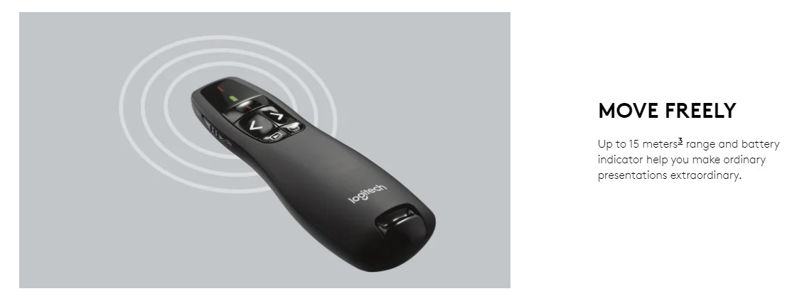 Logitech R400 laser presentation remote
