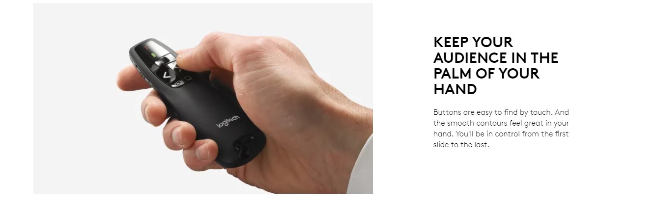 Logitech R400 laser presentation remote
