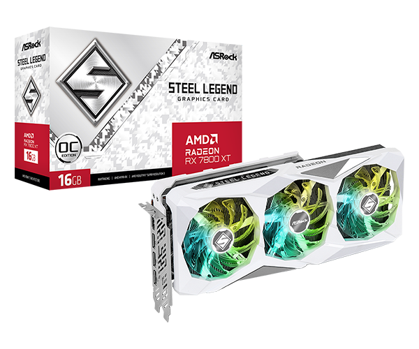 AMD Radeon™ RX 7800 XT Steel Legend 16GB OC