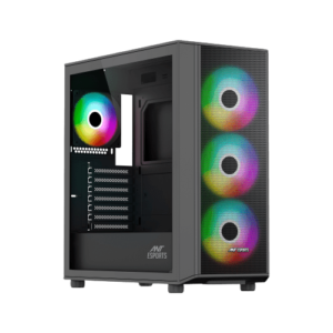 Ant Esports 411 Air ARGB Gaming Cabinet Black
