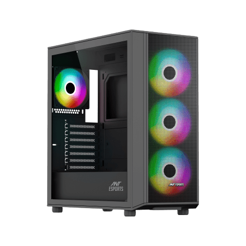 Ant Esports 411 Air ARGB Gaming Cabinet Black
