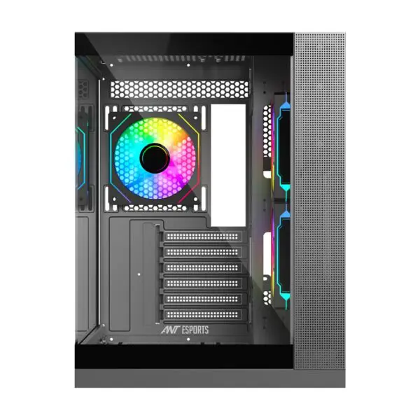 Ant Esports Crystal X4 ARGB Dual-Chamber Gaming Cabinet - Image 2