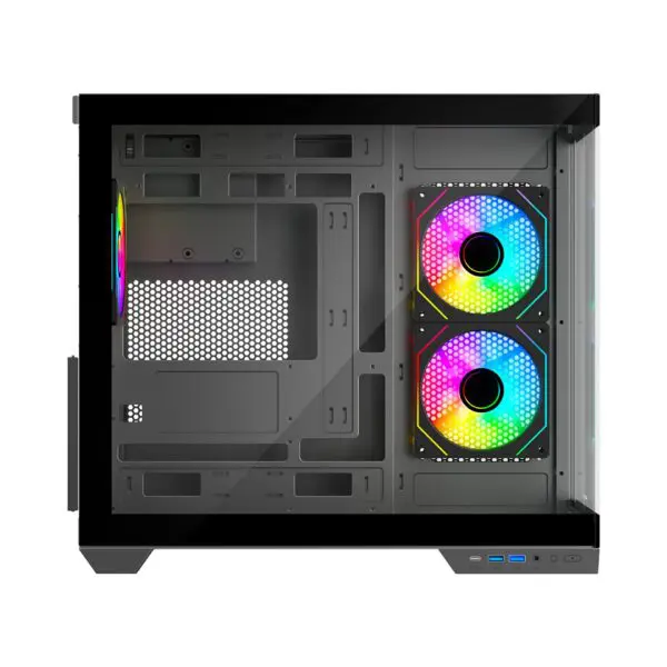 Ant Esports Crystal X4 ARGB Dual-Chamber Gaming Cabinet - Image 3