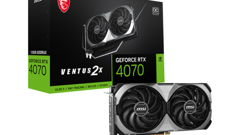 MSI GeForce RTX 4070 Ventus 2X E 12G OC