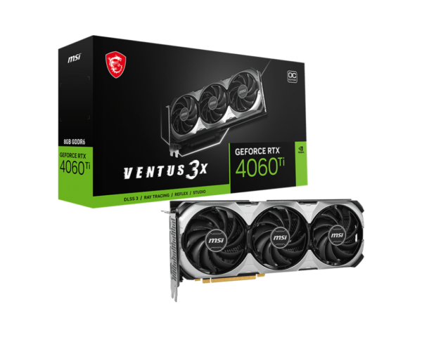 MSI GeForce RTX 4060 Ti VENTUS 3X E 8G OC