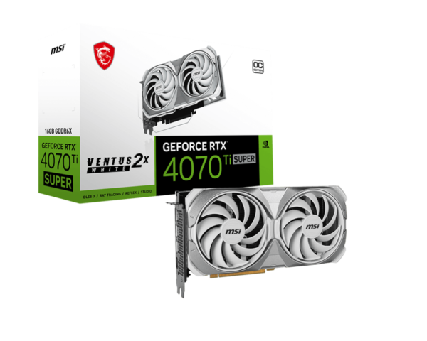 MSI GeForce RTX 4070 Ti Super 16G Ventus 2X White OC