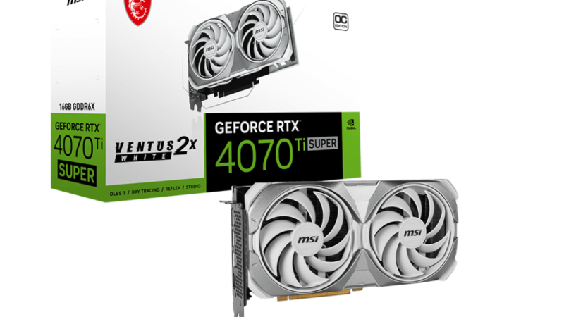 MSI GeForce RTX 4070 Ti Super 16G Ventus 2X White OC
