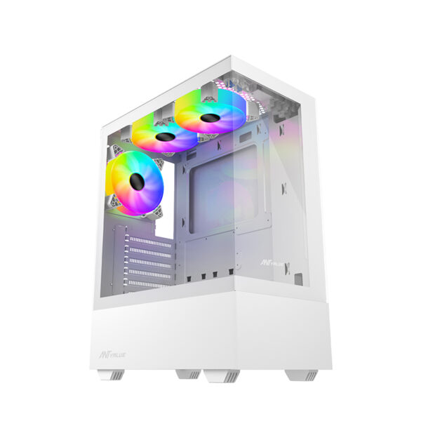 Ant Value CV100 Mid-Tower Computer Case/Gaming Cabinet – White