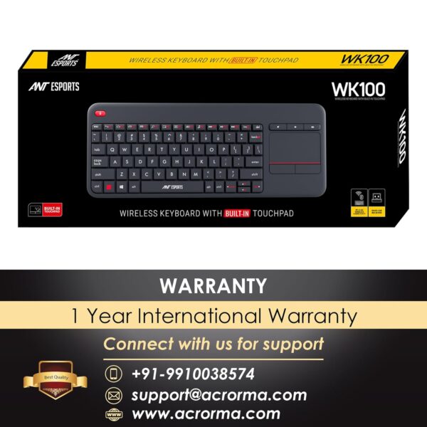 Ant Esports WK100 Wireless Keyboard with Built-In Touchpad-6