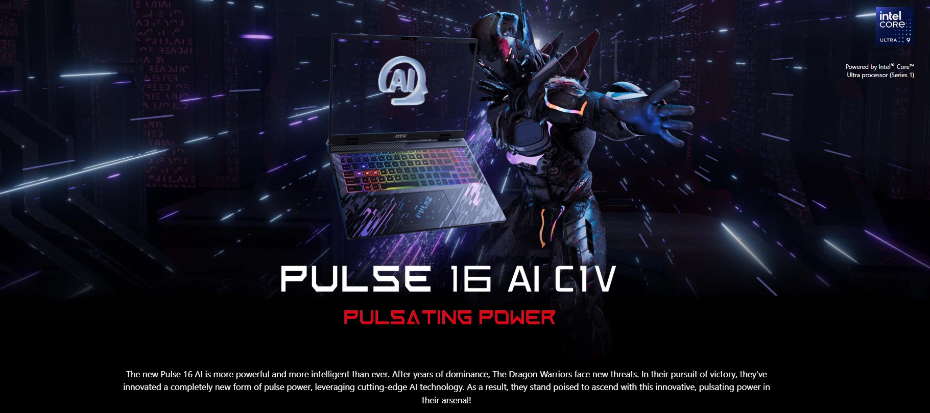 MSI Pulse 16 AI C1VFKG 030IN Laptop Part Code-9S7-15P311-030IN