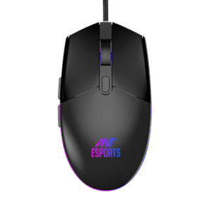 Ant Esports GM60 3600DPI RGB Wired Gaming Mouse Black