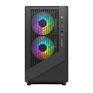 Ant Esports 120 Air Mini Tower M-ATX M-ITX Black Cabinet 3x120mm Static RGB Fans
