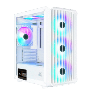 Ant Esports 205 Mini 6F Mini-TowerÂ Micro-ATX, Mini-ITX White Cabinet 6x120mm