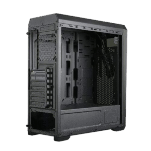 Ant Esports ICE-100TG Mid Tower (ATX/M-ATX/M-ITX) Gaming Cabinet Black 120mm Fan