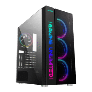 Ant Esports ICE-511MAX Mid Tower(E-ATX/ATX/M-ATX/ITX) Gaming Cabinet Black 4x120mm Fans