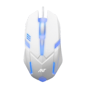 Ant GM46 2400DPI RGB Wired Gaming Mouse White