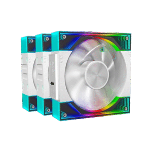 Ant Esports Quartzflow 3x120mm ARGB Revesible Stackable White Case Fan Kit