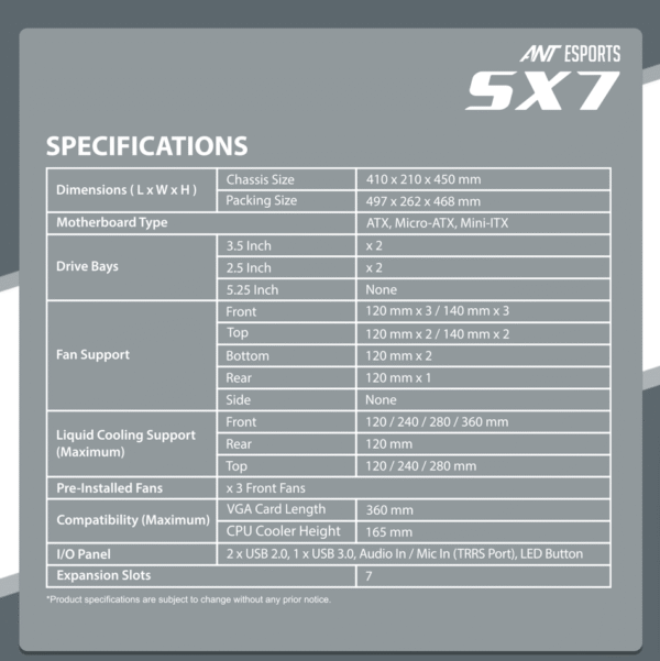 Ant Esports SX7 White 9 600x601