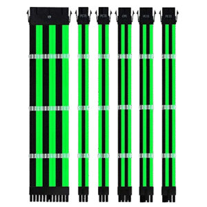 Ant Esports MODPRO Sleeve Cable Kit 30 CM Extension Cable (Green - Black)