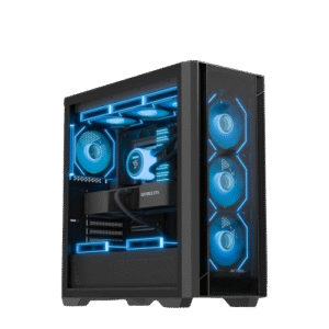 Ant Esports AQUA 360 4F Mid Tower (E-ATX/ATX/M-ATX/M-ITX) Black Cabinet 4x120mm Fans