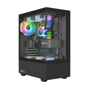 Ant Value CV100 Mid-Tower (M-ATX/ITX) Gaming Cabinet Black 3x120mm Fans