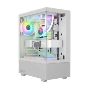 Ant Value CV100 Mid-Tower (M-ATX/ITX) Gaming Cabinet White 3x120mm Fans