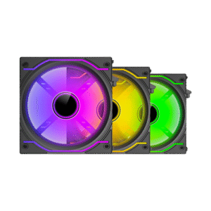 Ant Esports Crystaflow 3x120mm ARGB Black Case Fans Kit