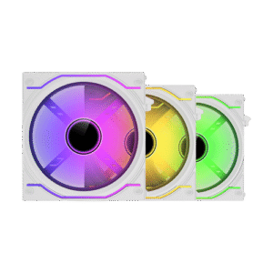 Ant Esports Crystaflow 3x120mm ARGB White Case Fans Kit