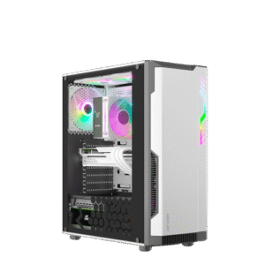 Ant Esports Eclipse Mid Tower (ATX/M-ATX/M-ITX) White-Grey Cabinet 4x120mm Fans