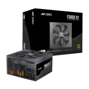 Ant Esports PSU FG650 V2 650W 80+Gold Full Modular Black Power Supply