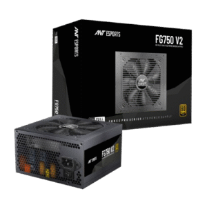 Ant Esports PSU FG750 V2 750W 80+Gold Full Modular Black Power Supply
