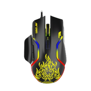 Ant Esports GM320 Fire Flare 12800DPI RGB Wired Gaming Mouse Black