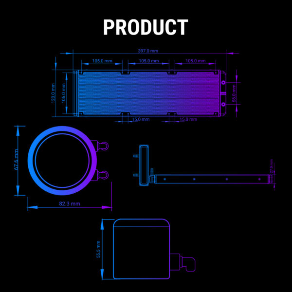 360mm-White.png ICE Chroma 360mm L White 5 600x600