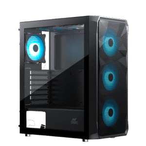 Ant Esports ICE-112 Mid Tower (ATX/M-ATX/ITX) Gaming Cabinet Black 4x120mm Fans