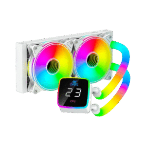 Ant Esports ICE-Glow 240mm ARGB AM5/LGA1851 White AIO Liquid Cooler