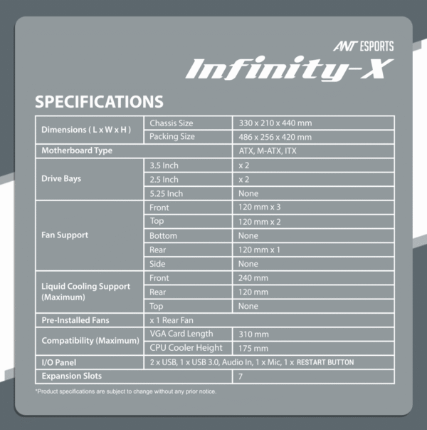 Infinity X A12 600x603