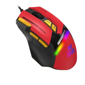 Ant Esports GM333 12800DPI RGB Wired Gaming Mouse Red/Black/Yellow