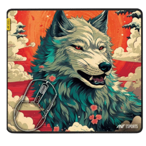 Ant Esports Wolf Mouse Pad 260X210X3mm Anti-fray Stitching