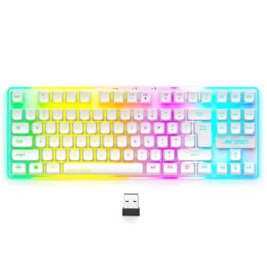 Ant Esports MK720 Pro V2 Membrane Wireless Gaming Keyboard White