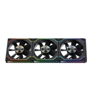 Ant Esports Shiftflow 3x120mm ARGB Revesible Stackable Black Case Fan Kit